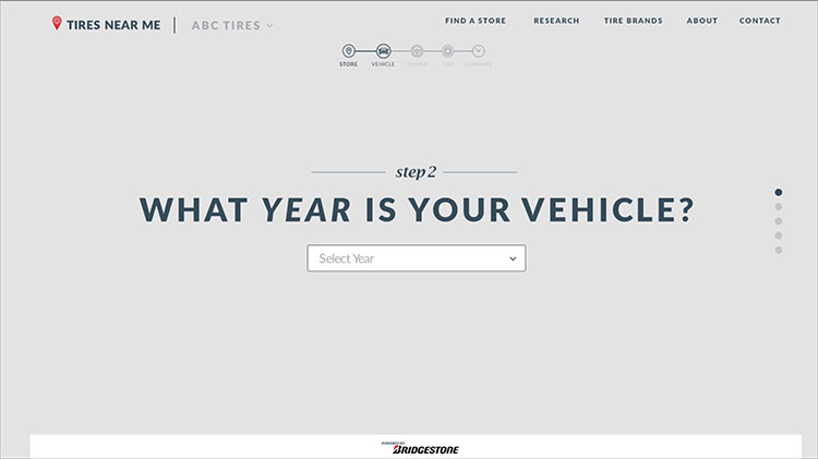BridgestoneTire desktop appointment scheduling